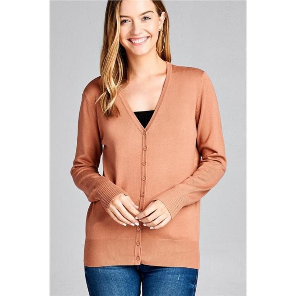 SWEET CLASSIC ROSE SOFT BUTTON DOWN CARDI 3 PACK